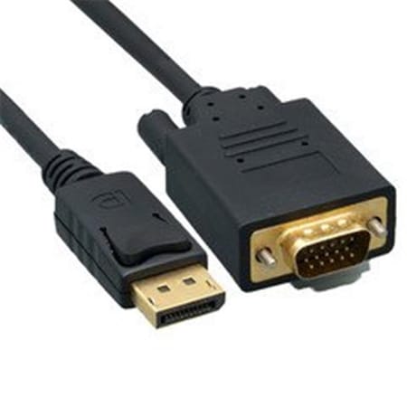 DisplayPort To VGA Video Cable; DisplayPort Male To VGA Male; 6 Foot